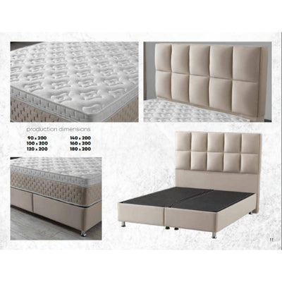 Ancona | Boxspring met opbergruimte | 90×200 tot 220×220 | Bordeaux | Meerdere kleuren beschikbaar