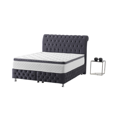 Bella | Boxspring met opbergruimte | 90×200 tot 180×200 | Zwart | Meerdere kleuren beschikbaar