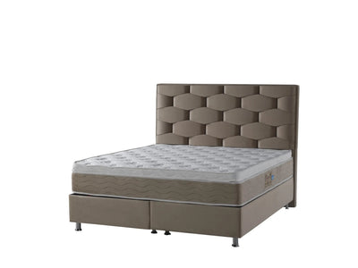 HONEY Velvet lichtbruin | Boxspring met Opbergruimte | Nu in de Uitverkoop
