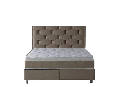 HONEY Velvet lichtbruin | Boxspring met Opbergruimte | Nu in de Uitverkoop