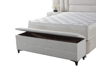 SOFIA | Boxspring | Beige/Off-white | 140×200 to 200×200 | Wide HB | Various colours and sizes available