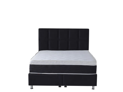 ANCONA Velvet zwart | Boxspring met opbergruimte | 90×200 tot 220×220 | Zwart | Meerdere kleuren beschikbaar