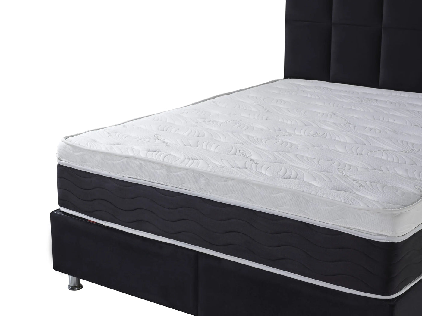 ANCONA Velvet zwart | Boxspring met opbergruimte | 90×200 tot 220×220 | Zwart | Meerdere kleuren beschikbaar