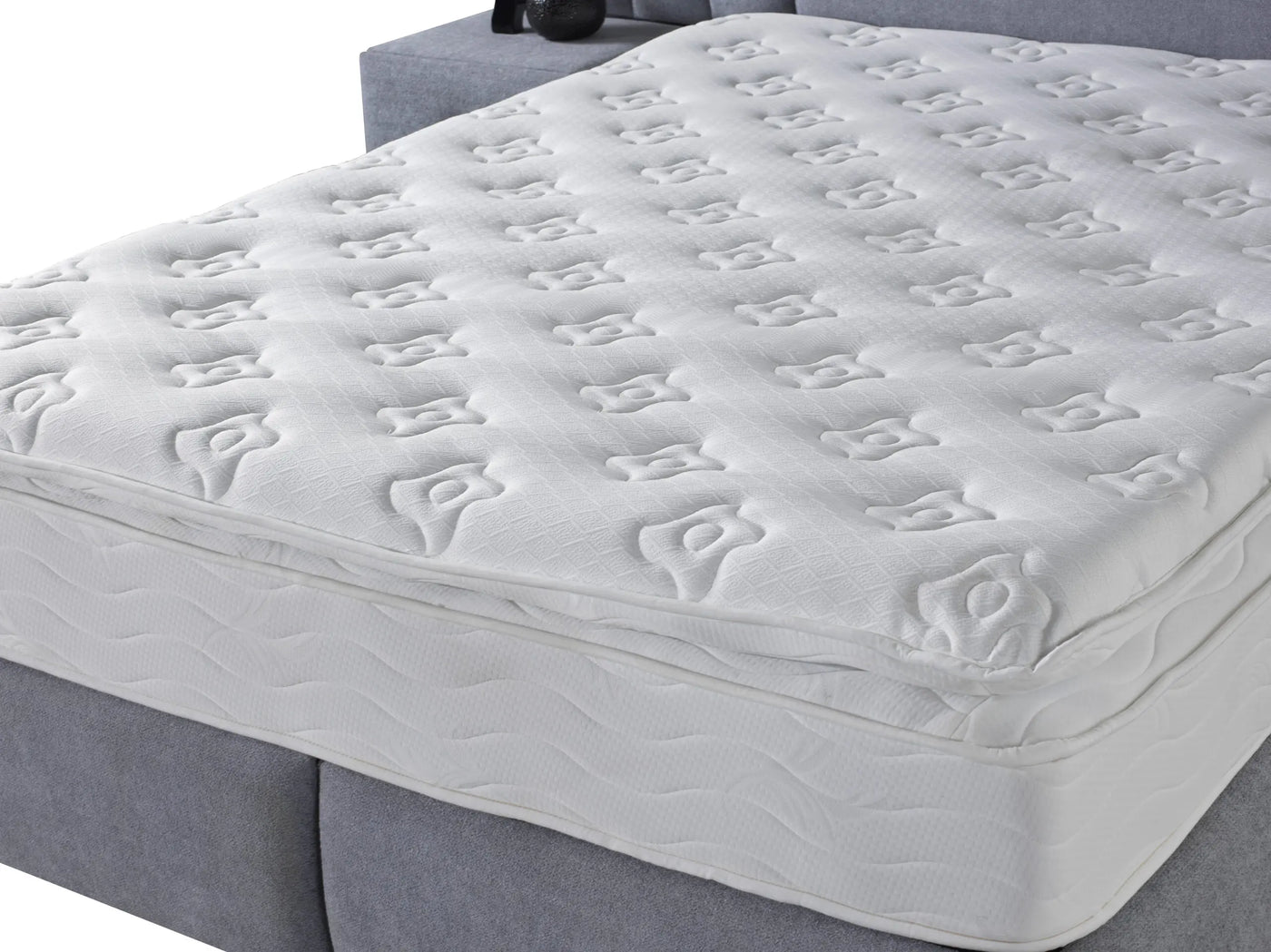 VENETIA | Box spring | Grey | Wide HB | 140×200 to 200×200 | l