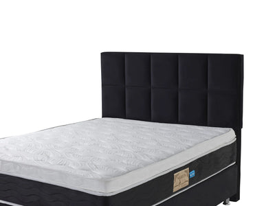 ANCONA Velvet zwart | Boxspring met opbergruimte | 90×200 tot 220×220 | Zwart | Meerdere kleuren beschikbaar