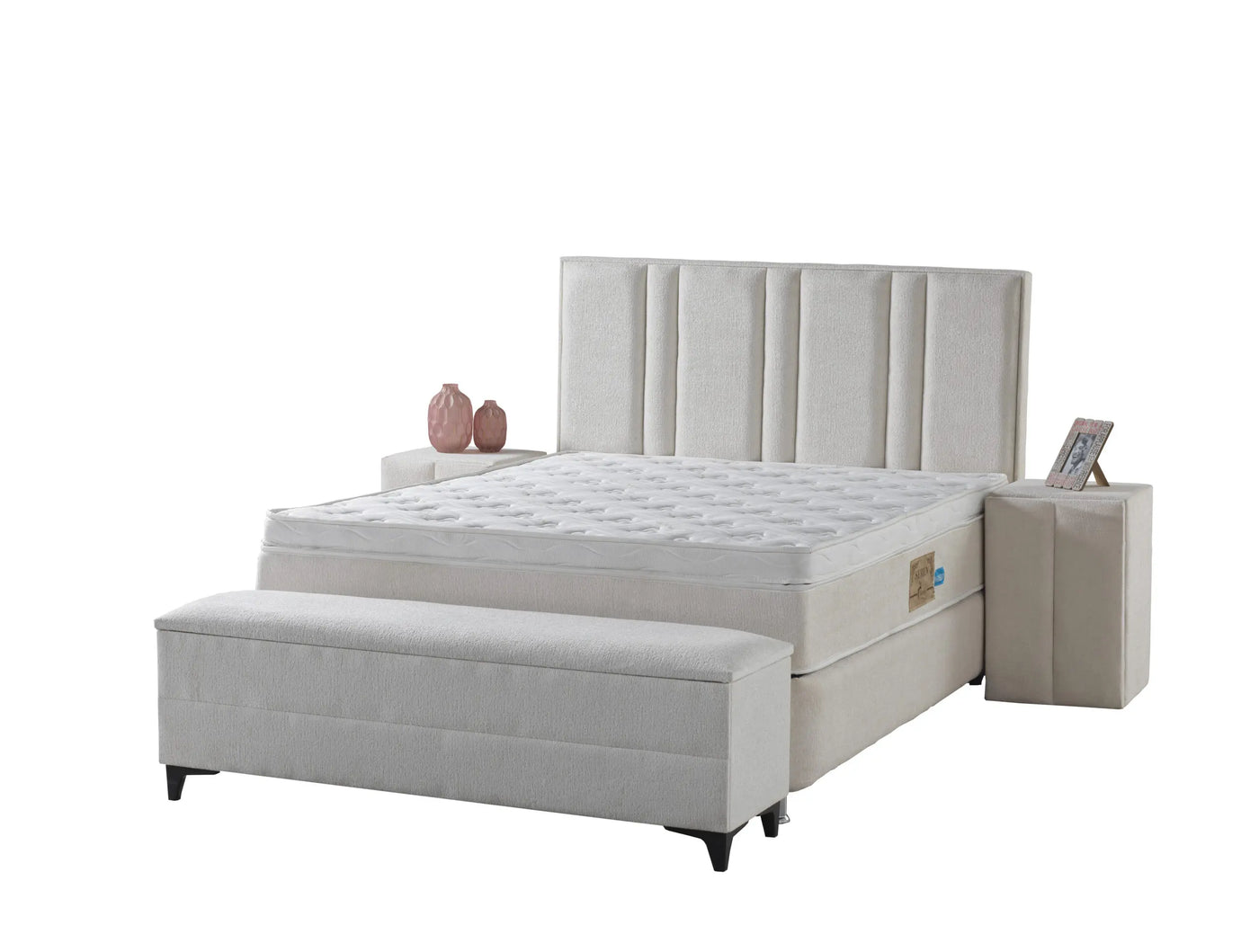 SHERATON Gebroken wit | Uitverkoop Boxspring | Diverse afmetingen en kleuren beschikbaar