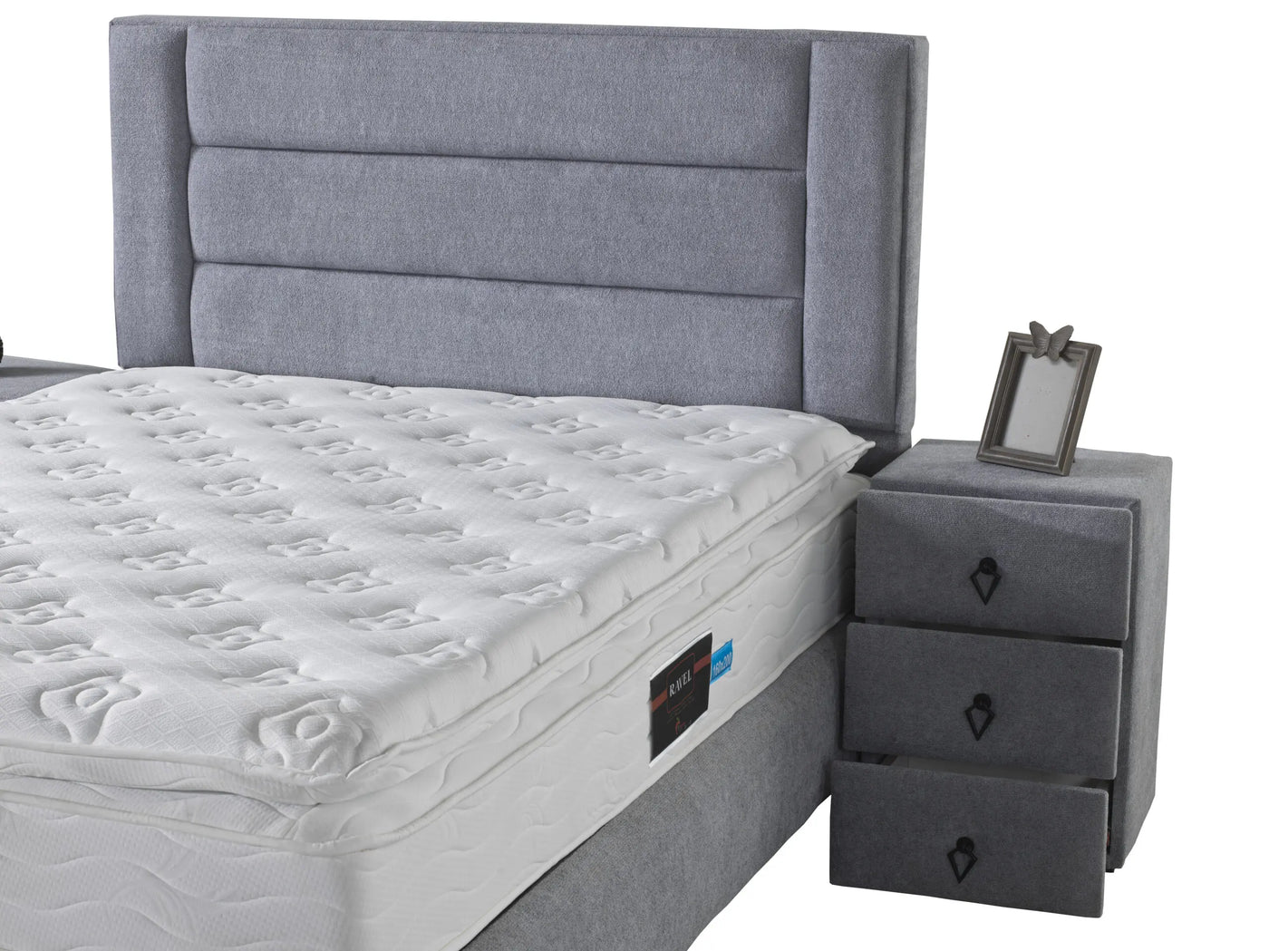 Venice Velvet Grey | Luxury Boxspring in Sale | Multiple options