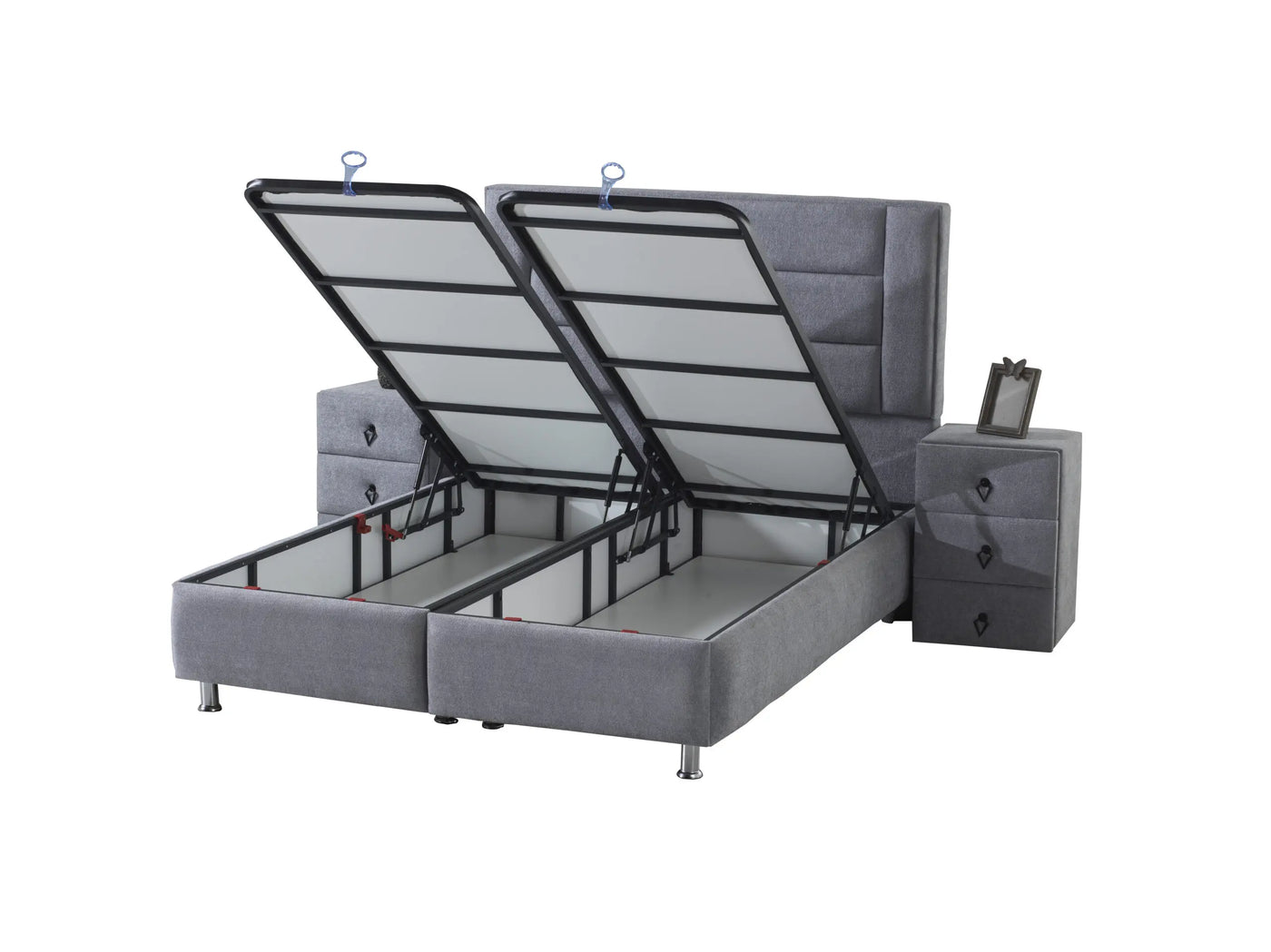 Venice Velvet Grey | Luxury Boxspring in Sale | Multiple options