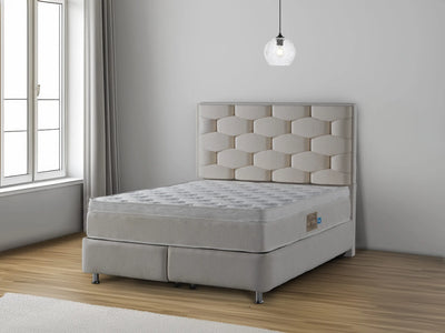 HONEY Teddy gebroken wit | Boxspring met opbergruimte | 120×200 tot 220×220 | Beige | Meerdere kleuren beschikbaar