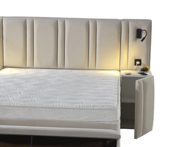 SHERATON | Boxspring | Beige | 140×200 to 200×200 | Luxurious classic design
