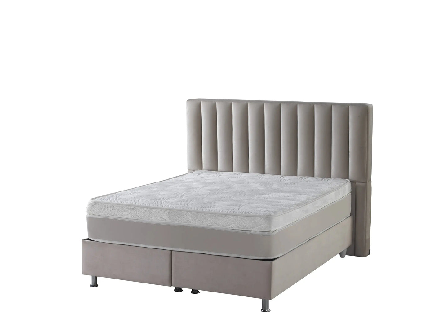 ATLANTA Velvet beige | Boxspring met opbergruimte | 90×200 tot 220×220 | Beige | Meerdere kleuren beschikbaar