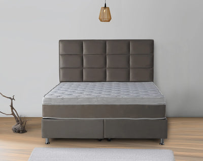 BOSTON Velvet Taupe | Luxe Boxspring met Korting | Meerdere maten en kleuren
