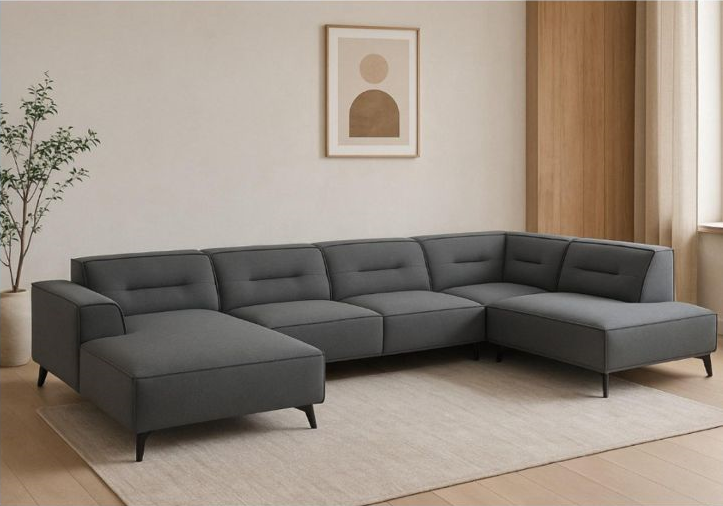 Malaga | U-bank | 170x360x220  | Meerdere kleuren beschikbaar