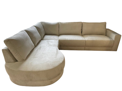 Mystic | Hoekbank met ronde lounge | 310×260 – Beige | Meerdere kleuren beschikbaar