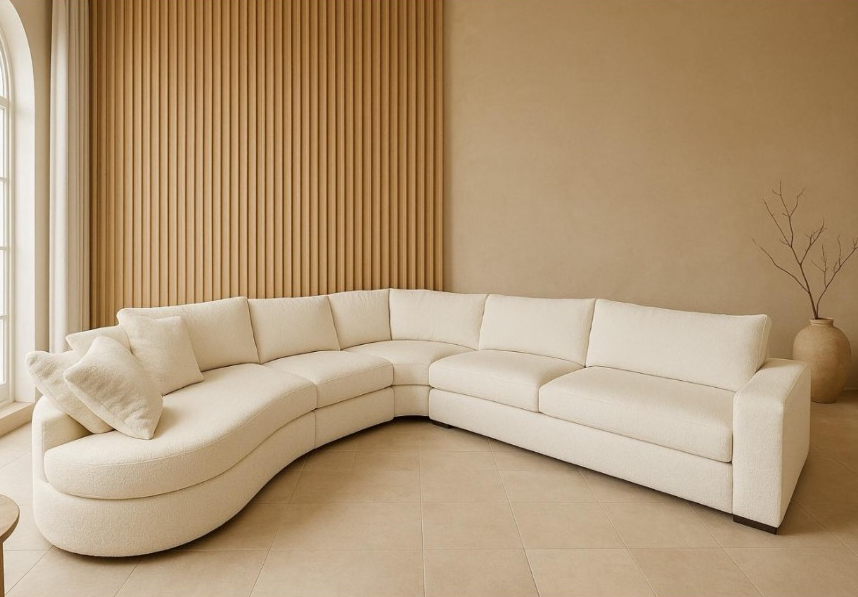 Nirvana | Hoekbank | 330×300 – Gebroken Wit | Meerdere kleuren beschikbaar