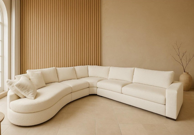 Nirvana | Hoekbank | 330×300 – Gebroken Wit | Meerdere kleuren beschikbaar