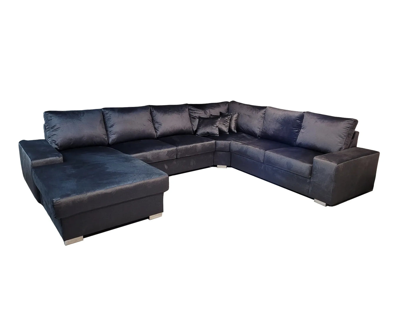 Yola Groot | Hoekbank met lounge | 360x280x195 | Zwart | Meerdere kleuren beschikbaar