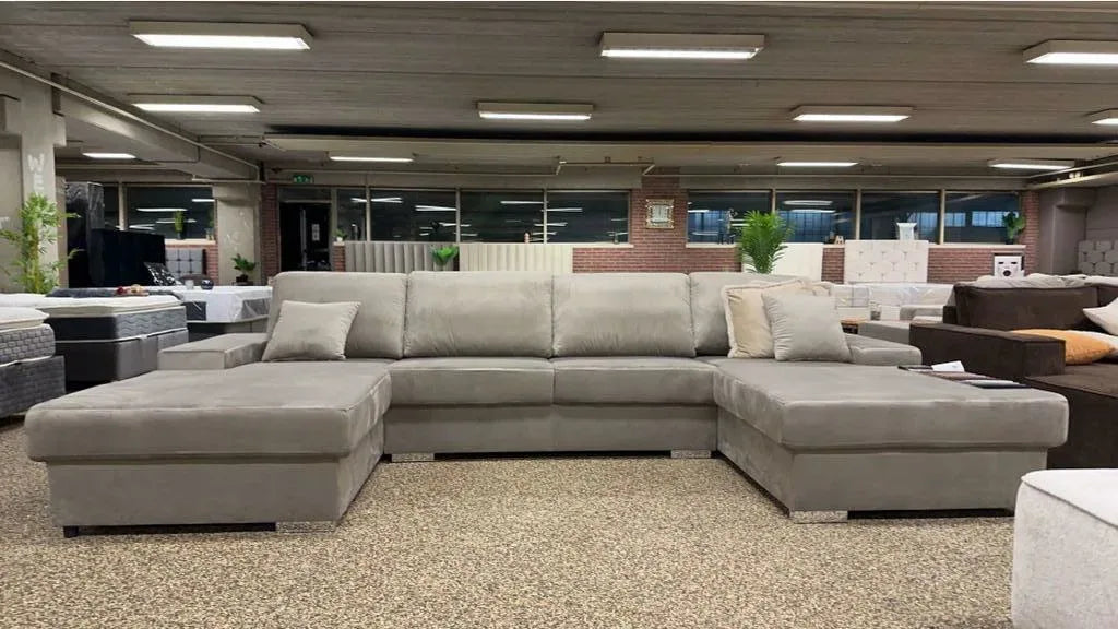 Yola | Lounge Bank | 190x350x190 | Taupe | Meerdere kleuren beschikbaar