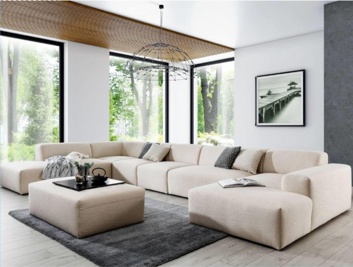 Zefir | U-bank | 200x370x260  | Meerdere kleuren beschikbaar