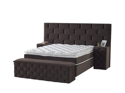 HONEY LUXE Boxspring | Breed HB | Orthopedisch Mtras & Slimme Opbergbasis | 140×200 tot 200×200 | Diverse kleuren beschikbaar