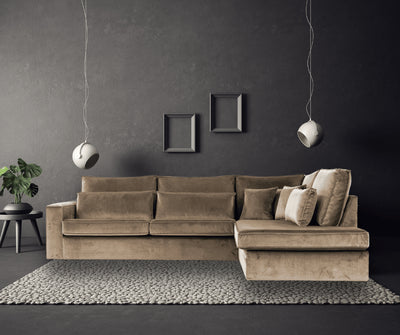 California Klein | Hoekbank | 310×250 – Taupe | Meerdere kleuren beschikbaar