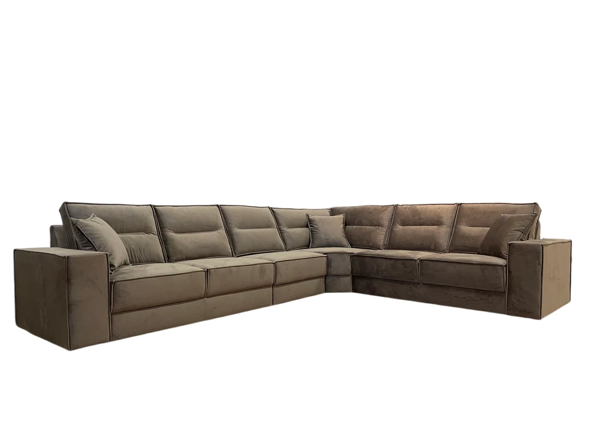 Verona | Hoekbank | 345×270 – Bruin | Meerdere kleuren beschikbaar